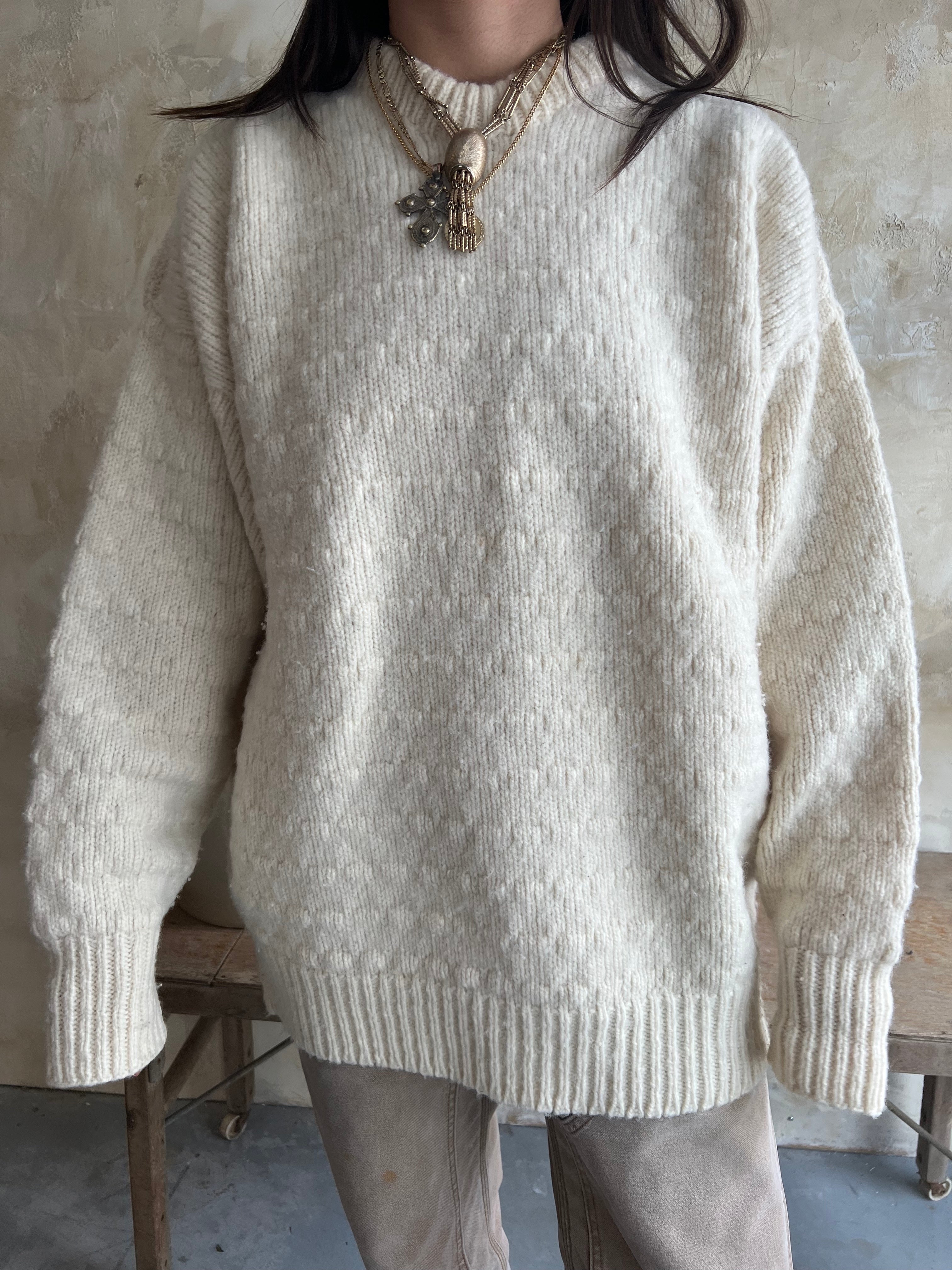 Off-White Wool Sweater