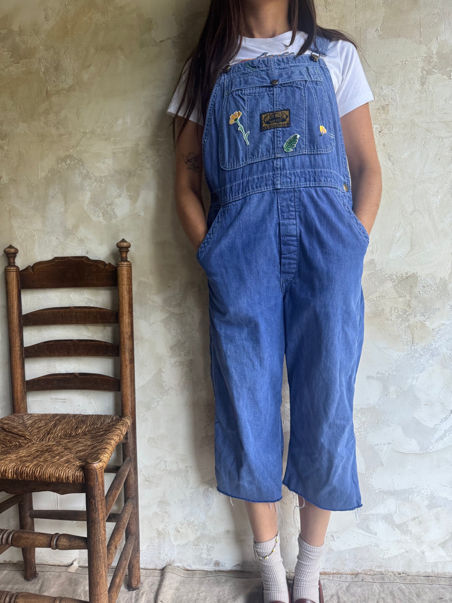 Washington DeeCee Cropped Overalls