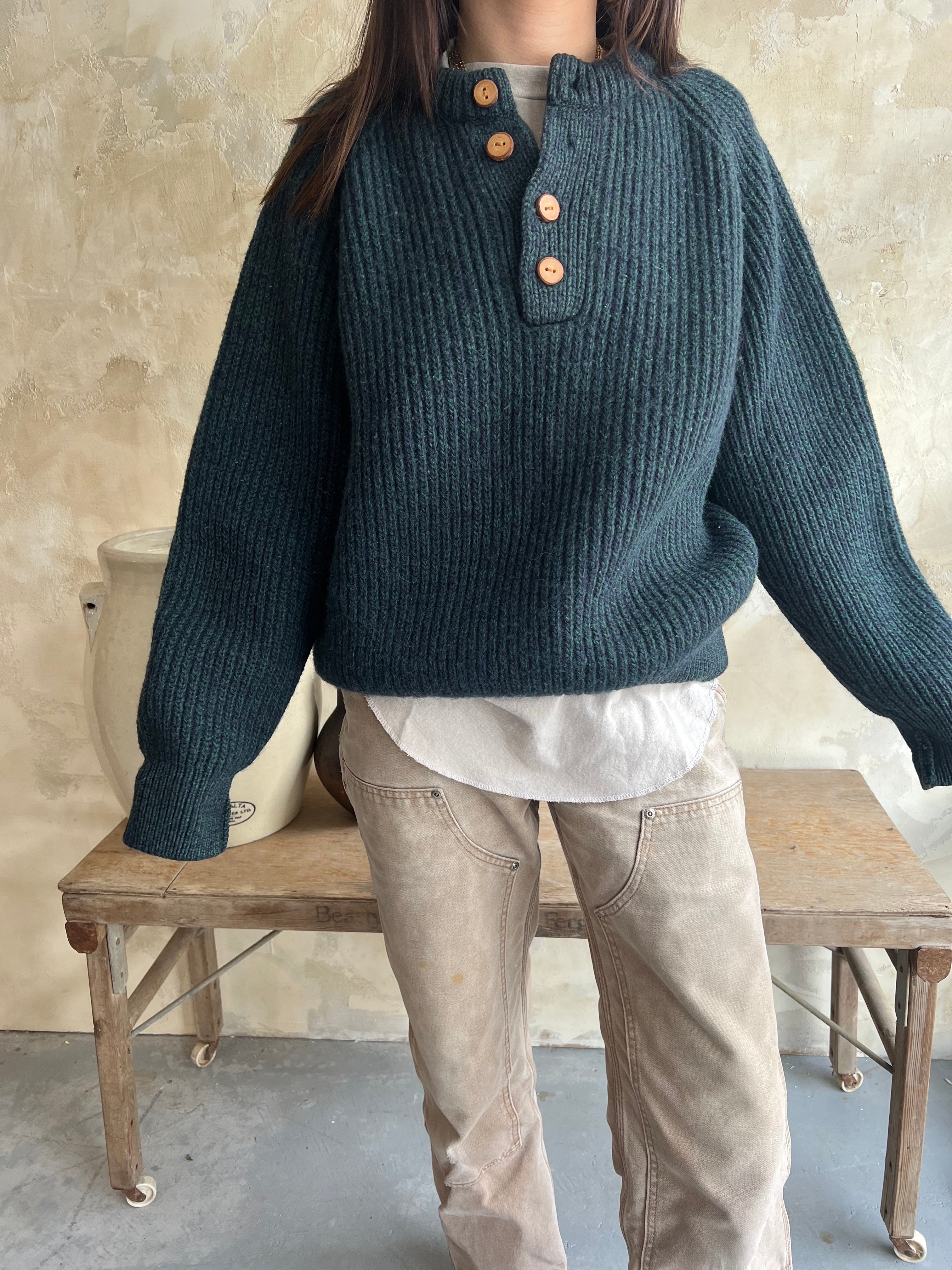 Forest Green Wool Sweater