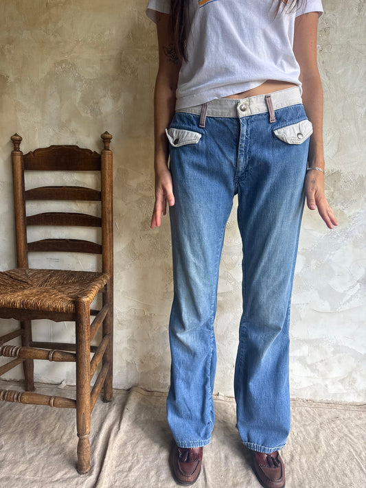 70s Denim With Funky Back Pockets