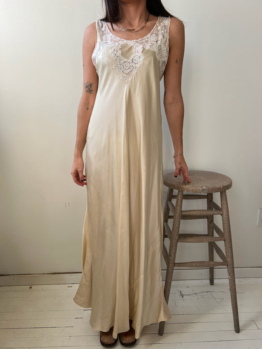 Butter Yellow Silk Slip