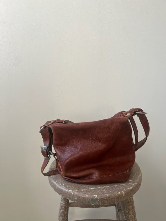 Brown Leather Crossbody Bag