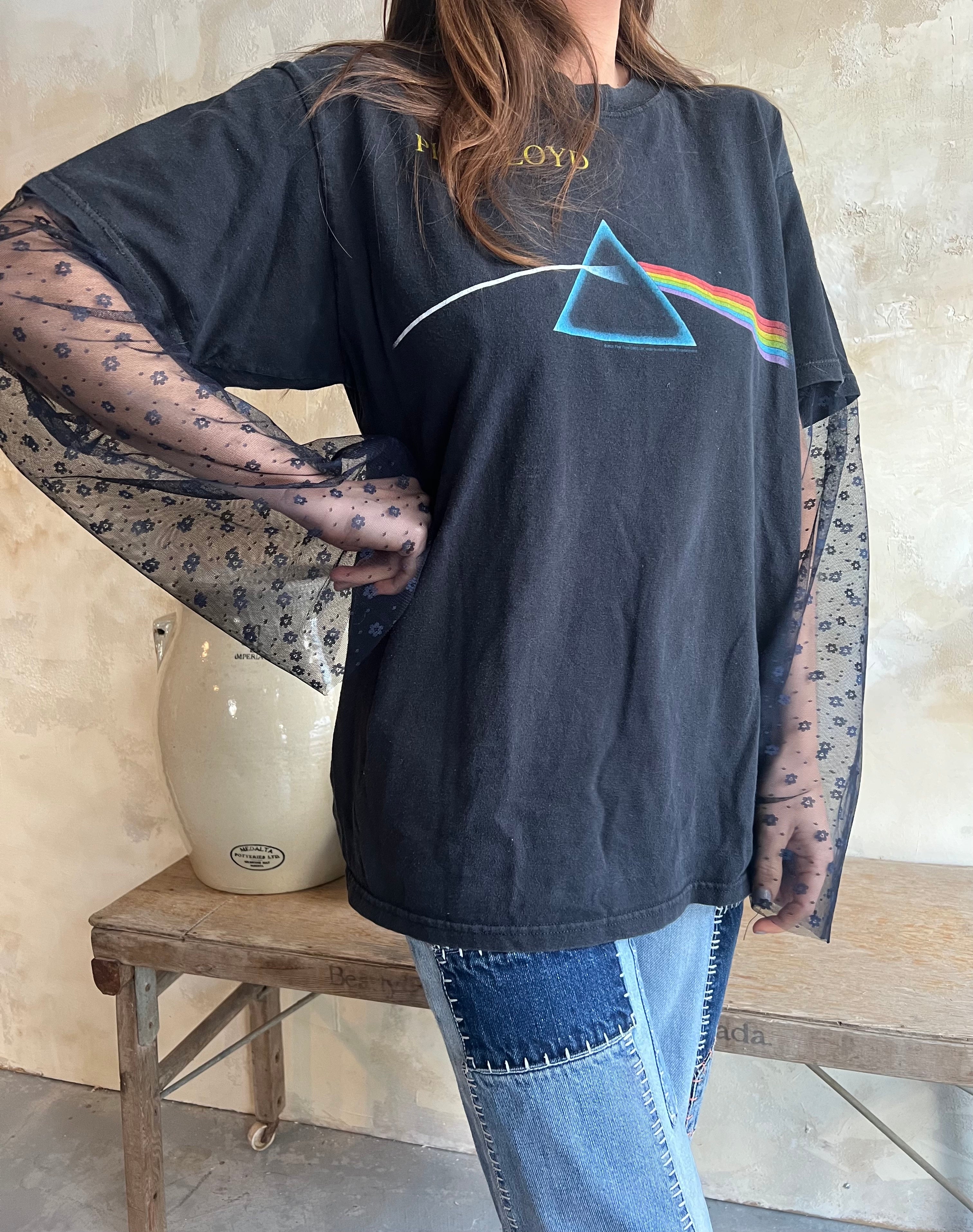 Reworked Pink Floyd Lacey Sleeve Tee
