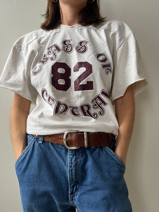Cropped 80s Football Jersey
