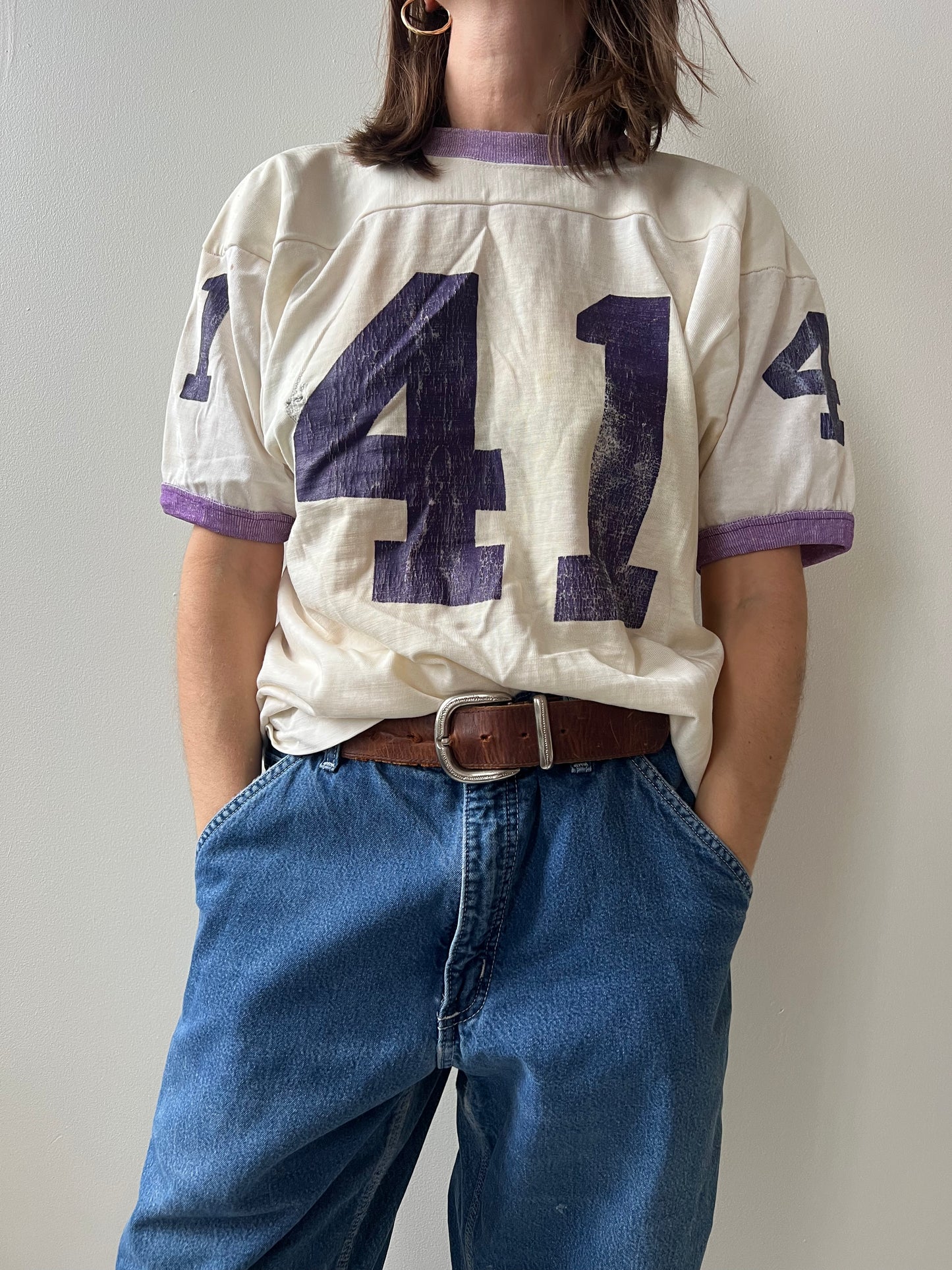 Faded Purple Football Jersey
