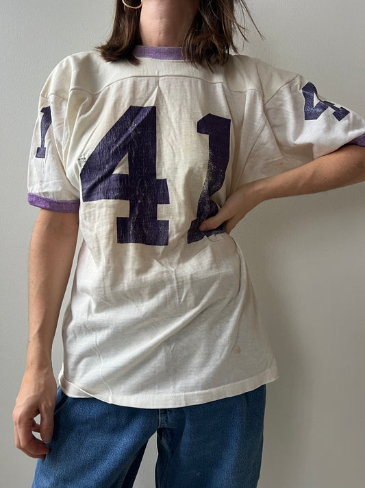 Faded Purple Football Jersey