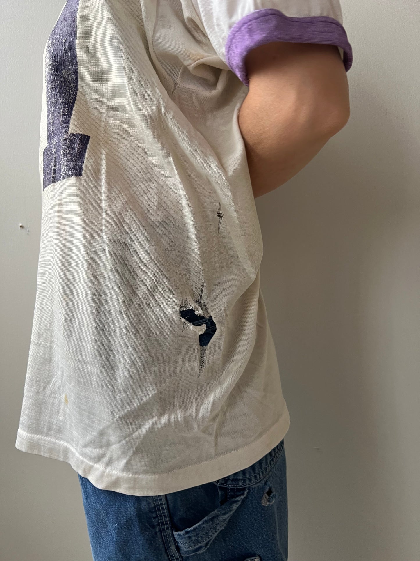 Faded Purple Football Jersey