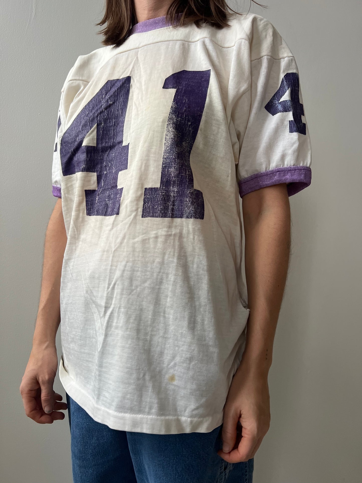Faded Purple Football Jersey
