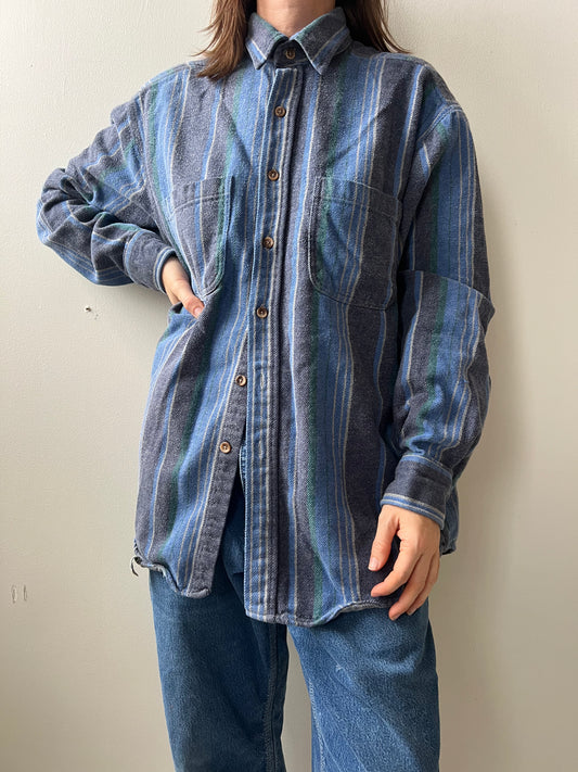 Striped Flannel Button Up