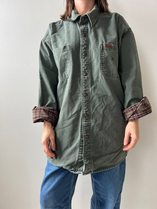 Faded Green Carhartt Button Up