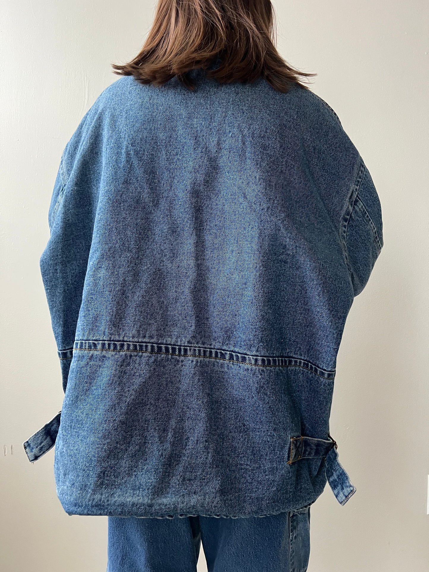 Denim Jacket With Flannel Quilted Lining