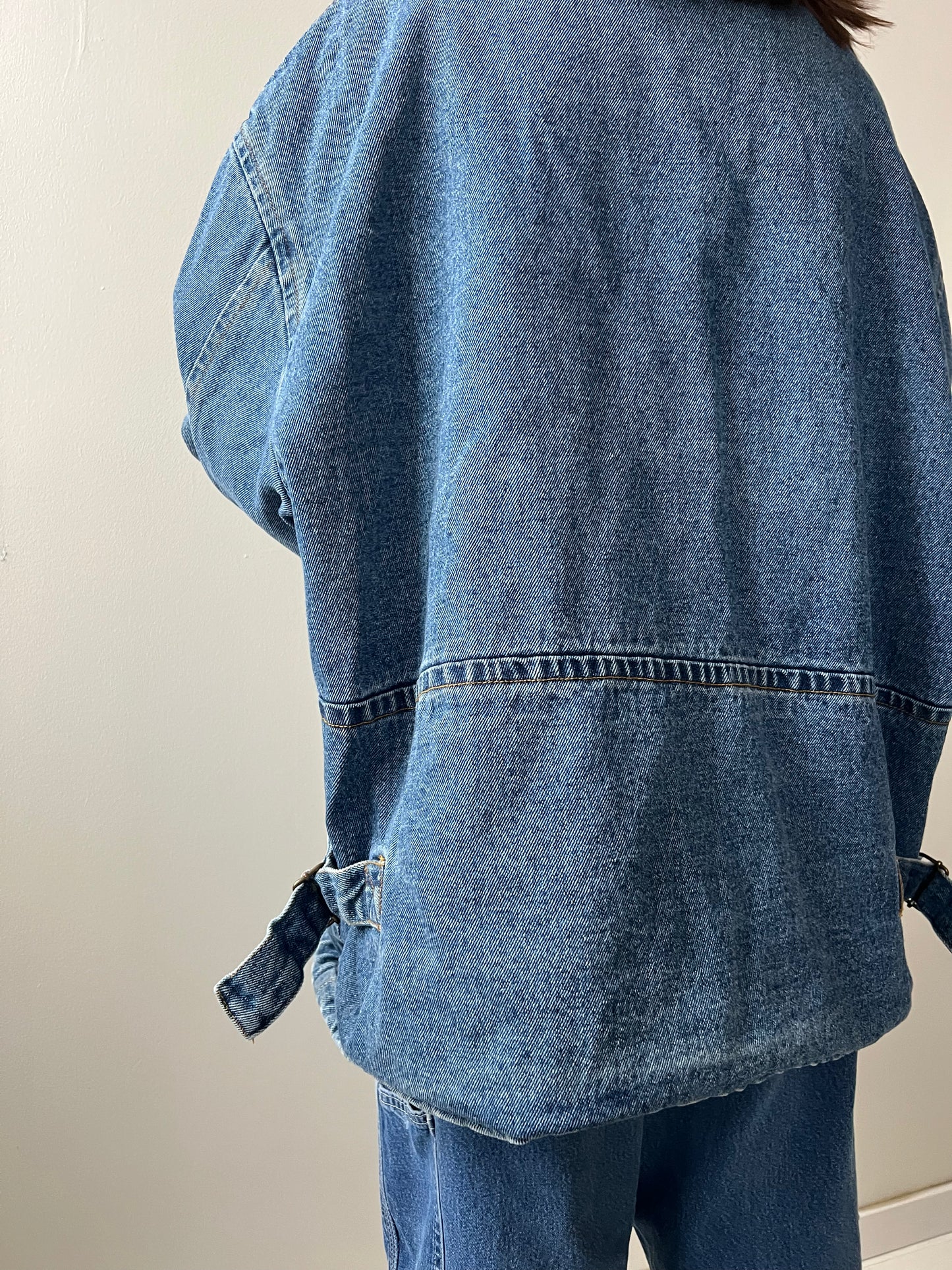 Denim Jacket With Flannel Quilted Lining