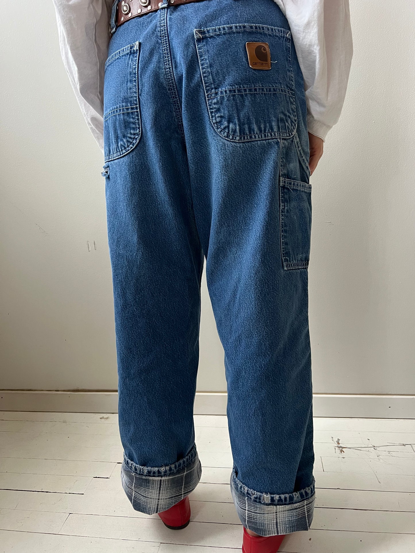 Flannel Lined Denim Carhartt Pant
