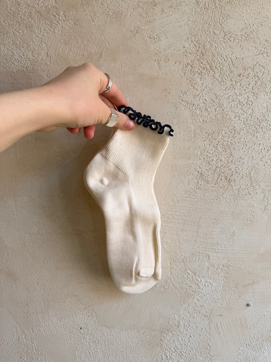 The Petite Ruffled Modal Socks by Le Bon Shoppe X Noble
