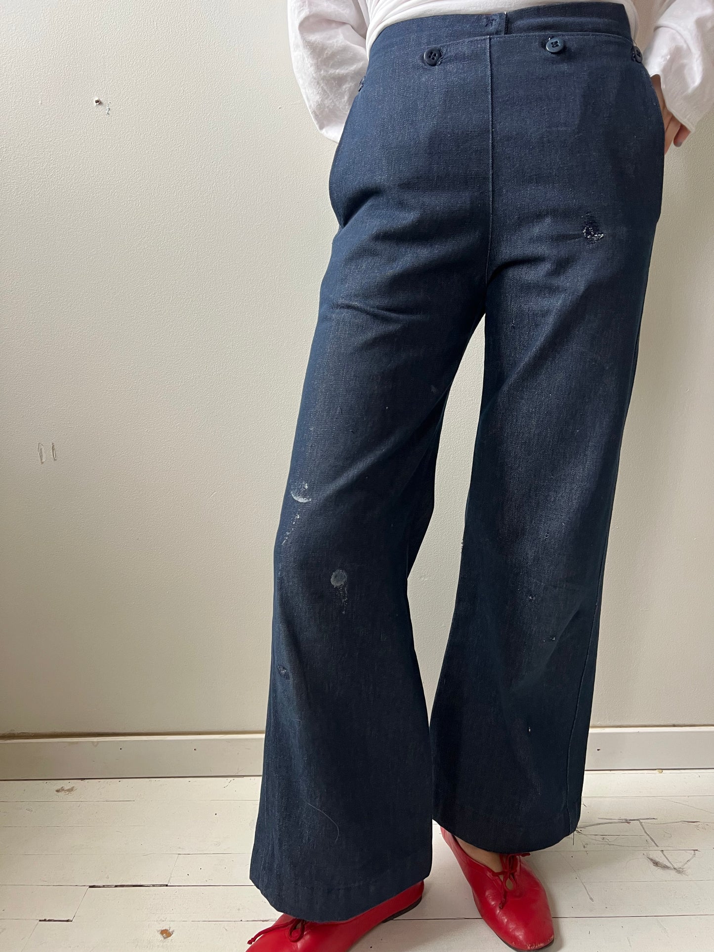 Dark Denim Sailors Pants