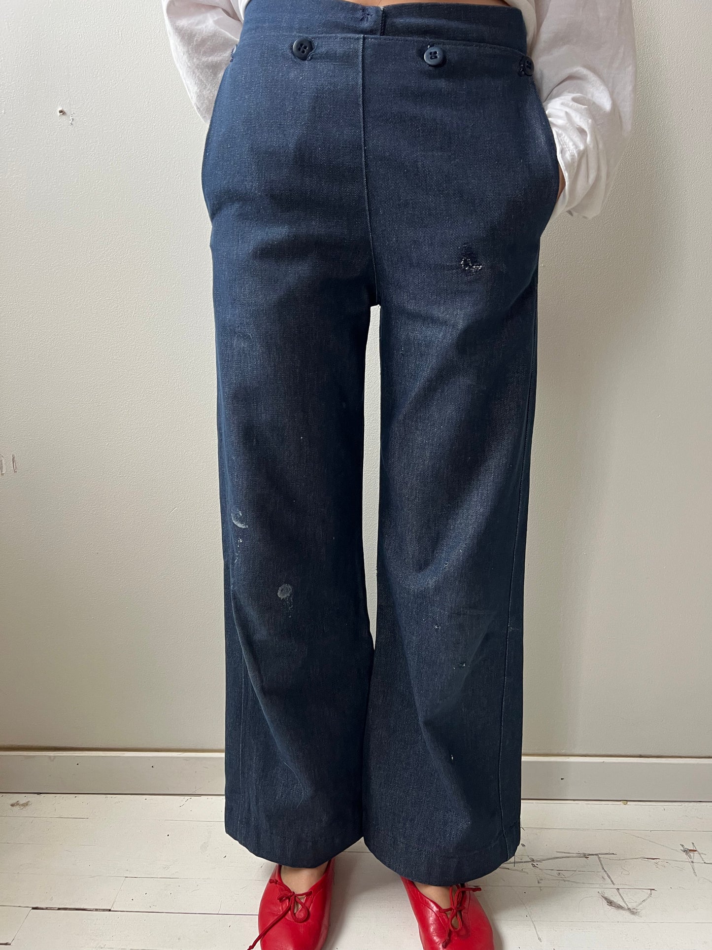 Dark Denim Sailors Pants