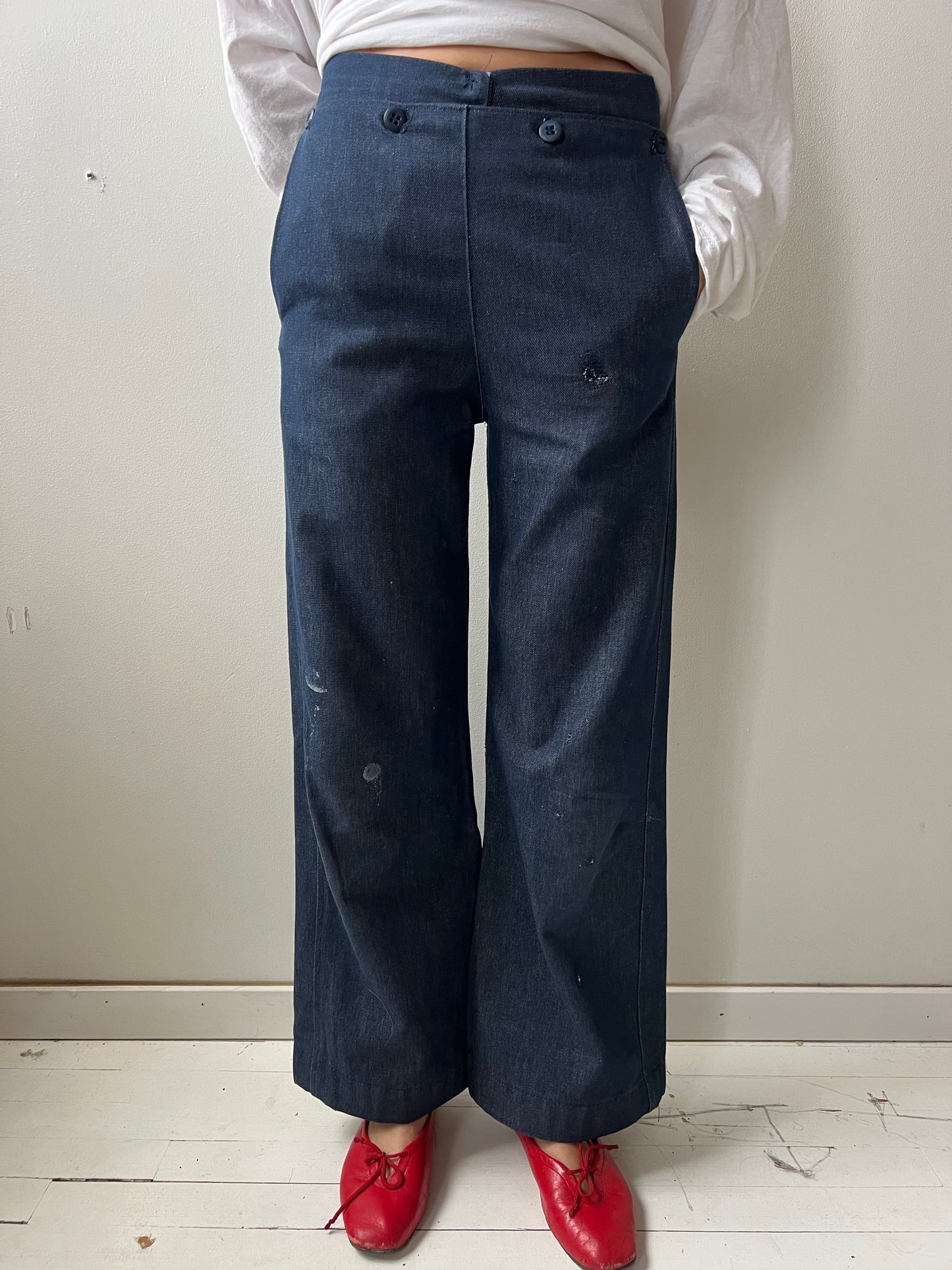 Dark Denim Sailors Pants