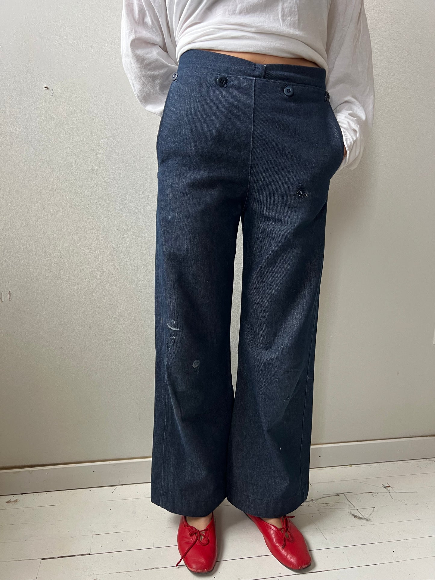 Dark Denim Sailors Pants