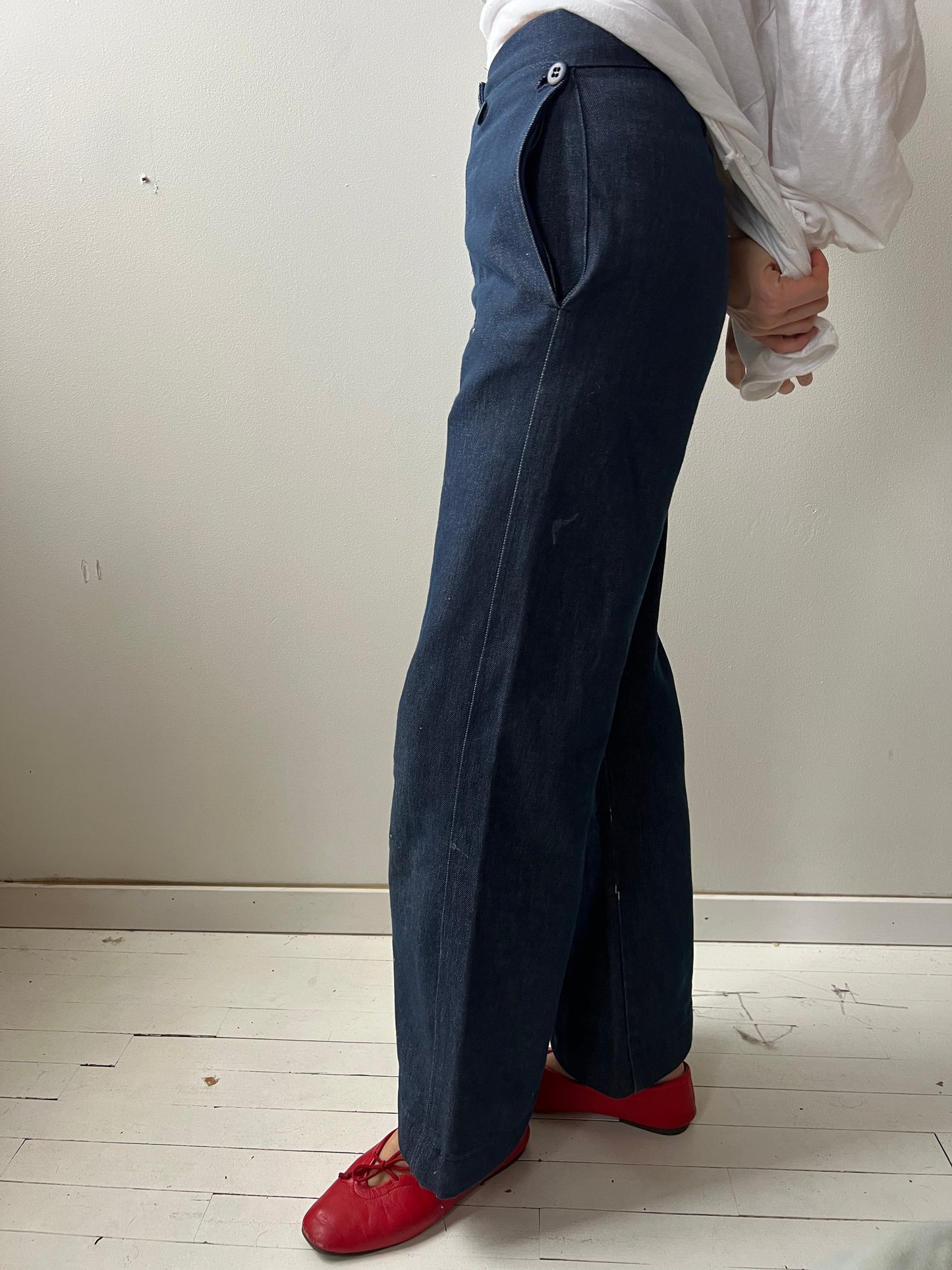 Dark Denim Sailors Pants