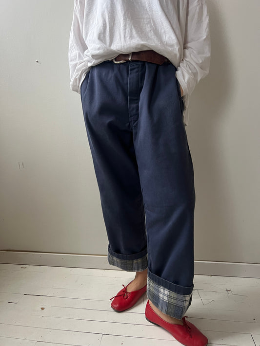 Faded Blue Flannel Lined Dickies