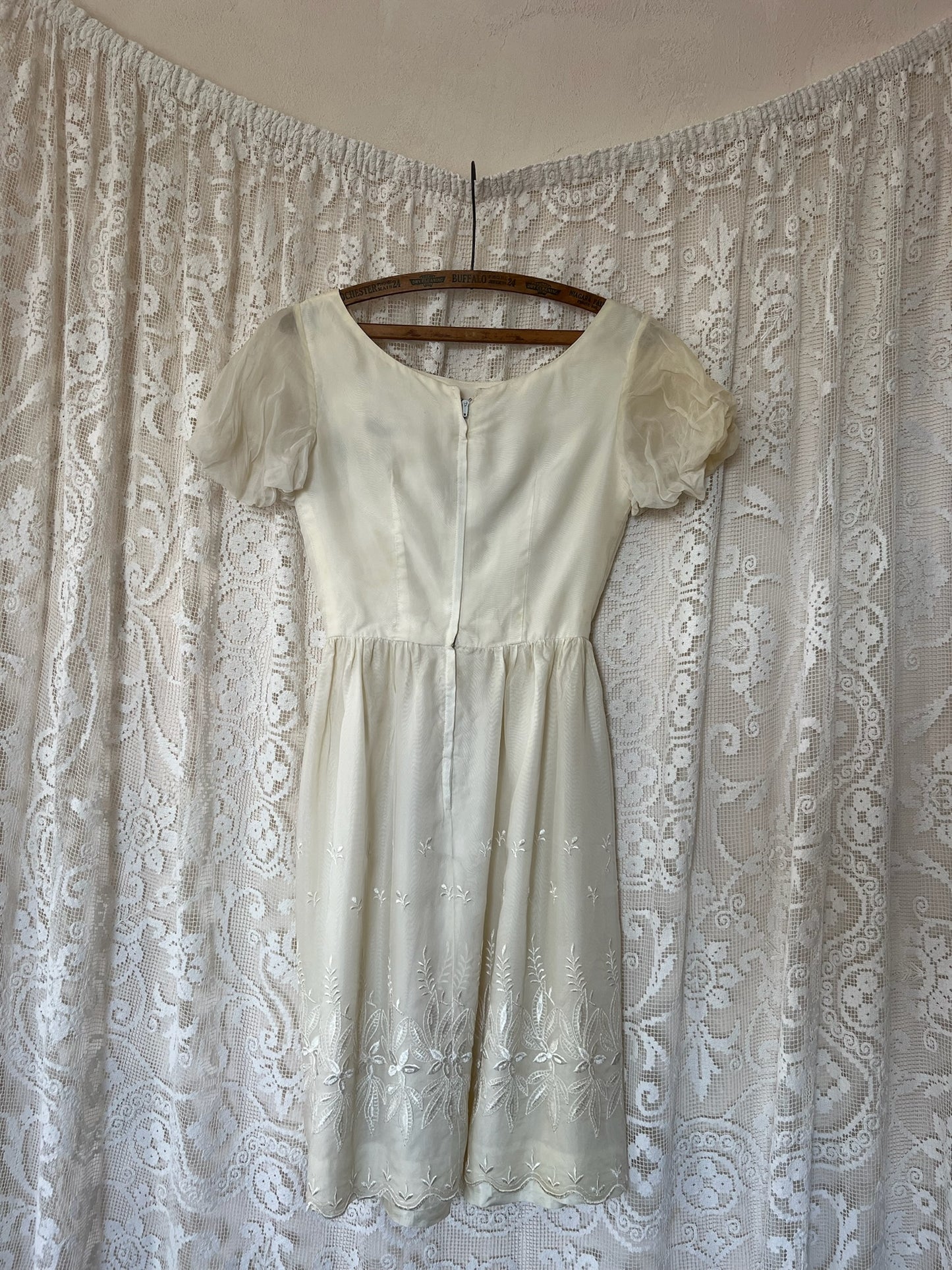 Ivory Embroidered Dress