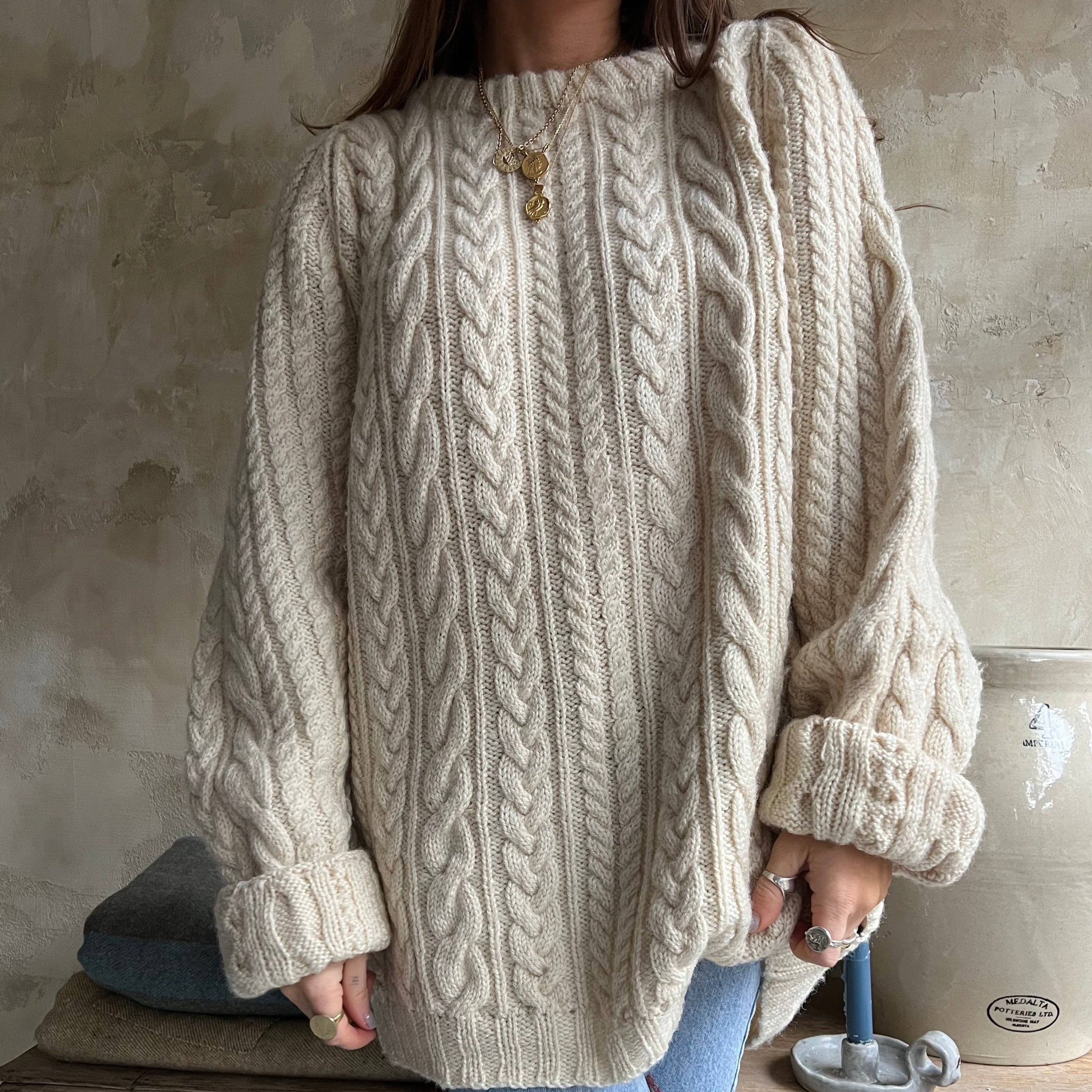 Handmade Cream Sweater