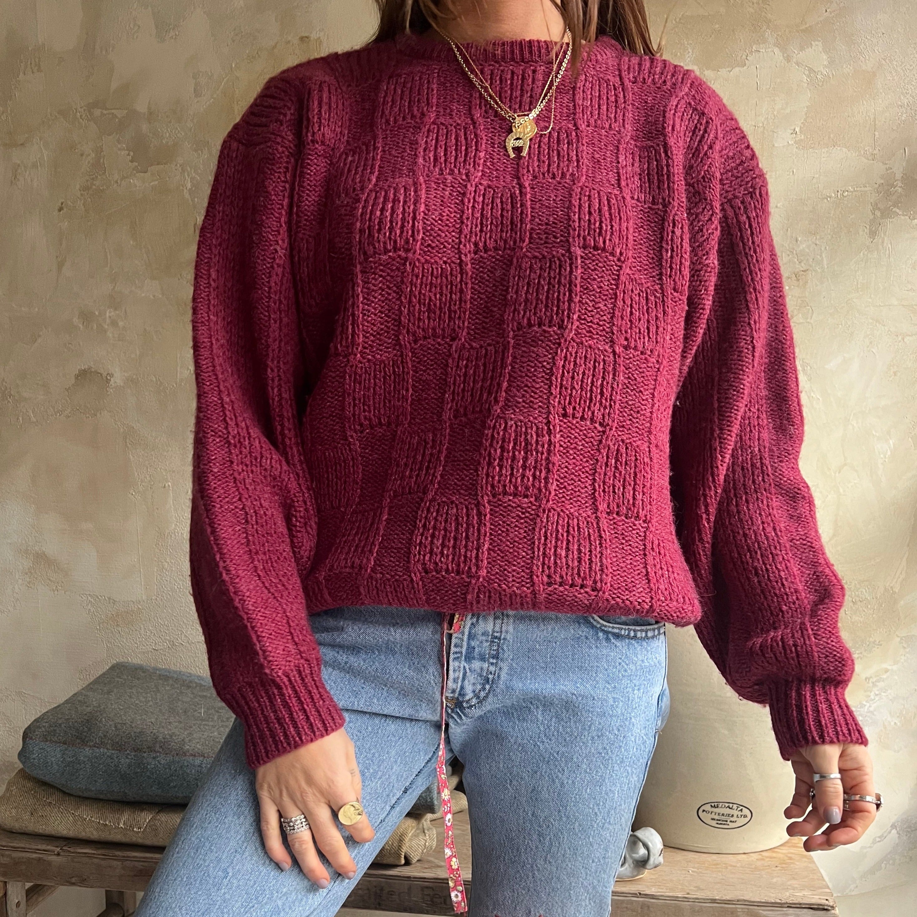 Rasberry Wool Sweater
