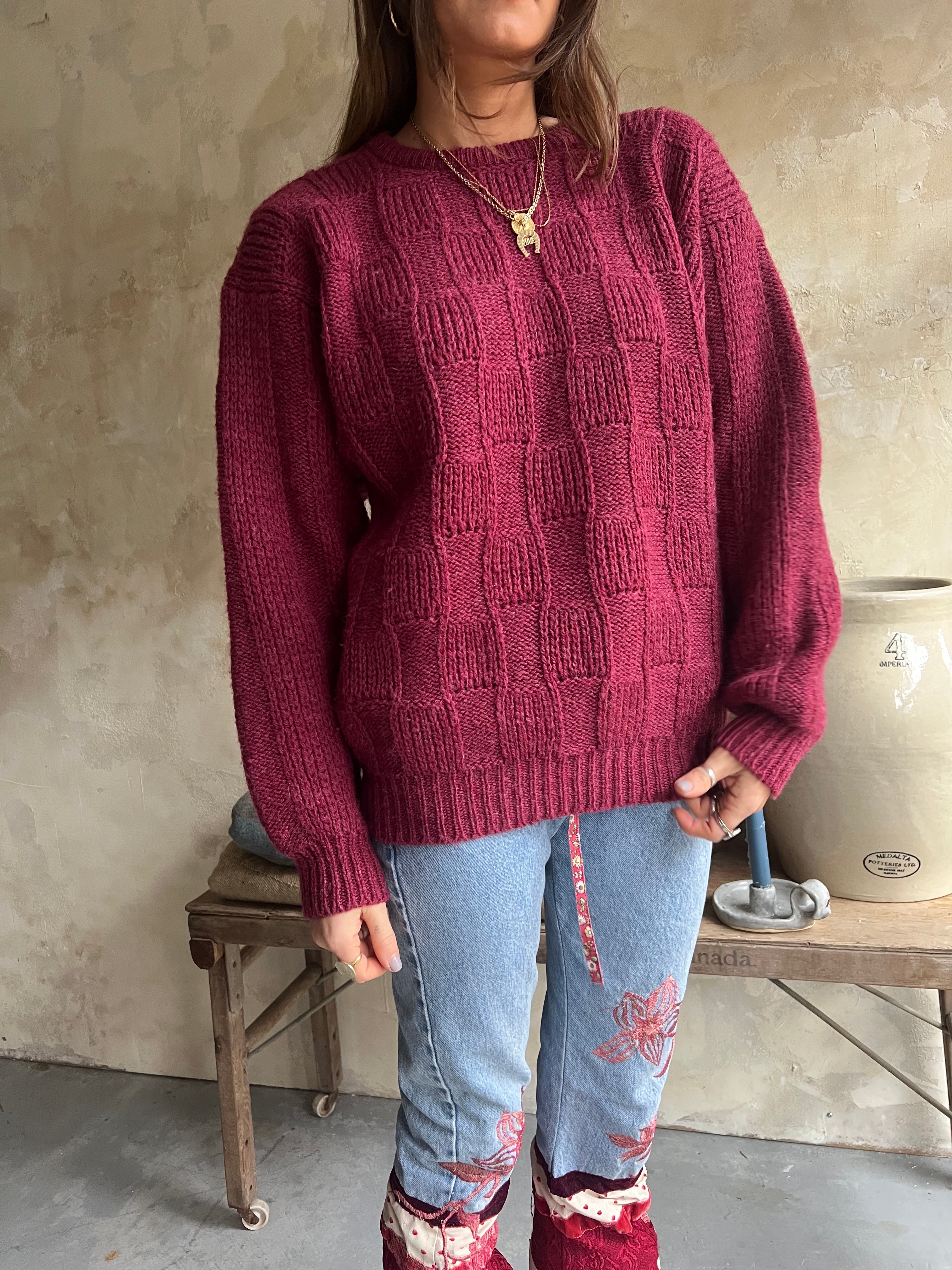 Rasberry Wool Sweater