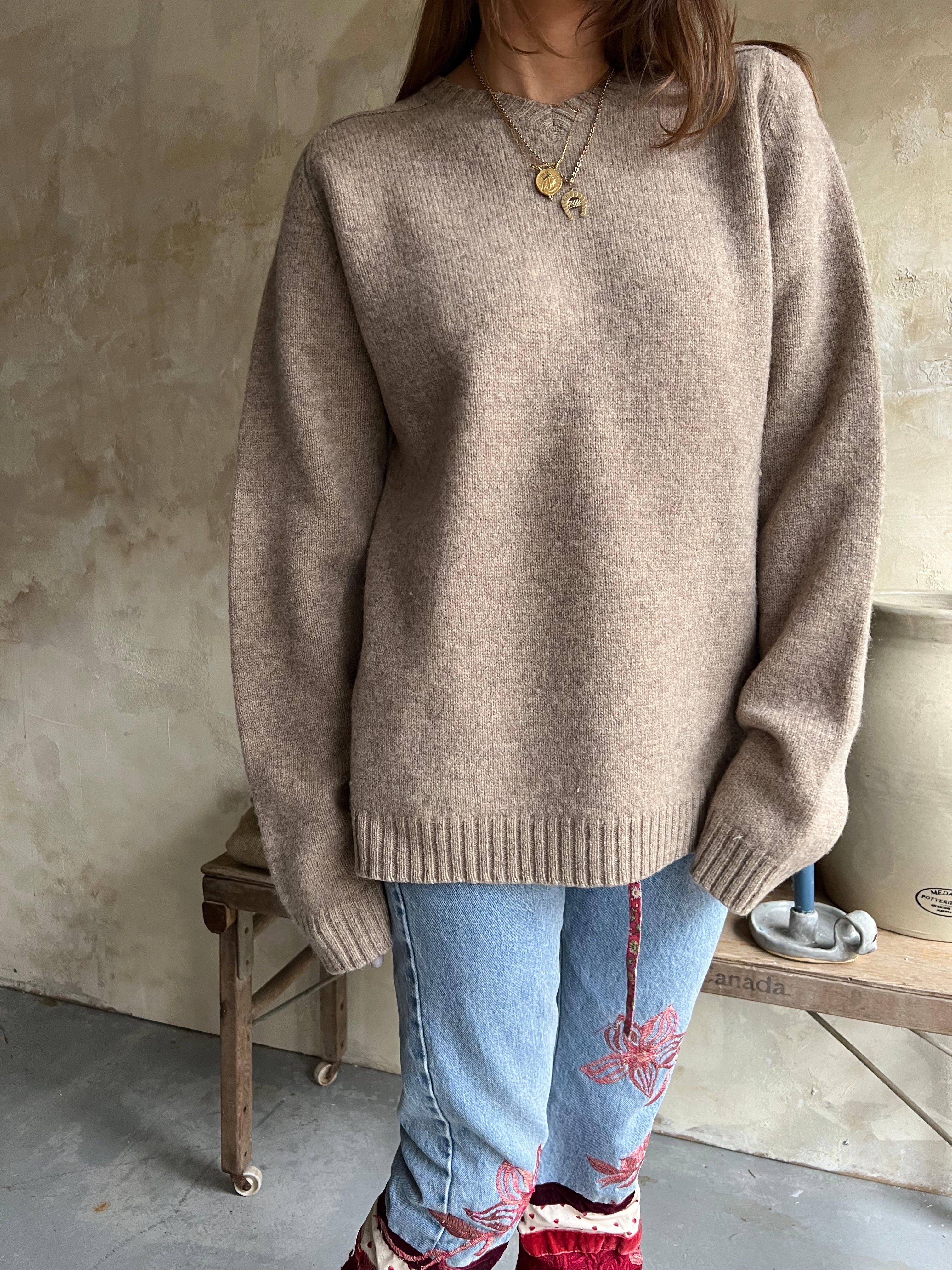 Oatmeal Wool Sweater