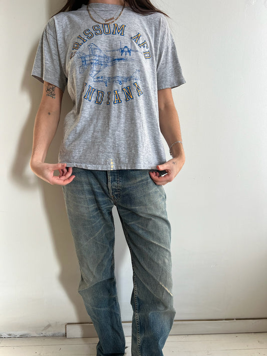 Worn Grey Plane Tee