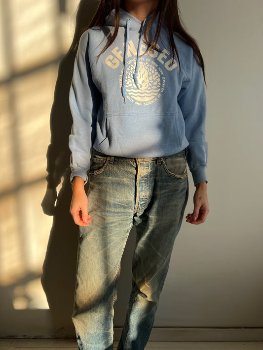 Baby Blue Vintage Hoodie