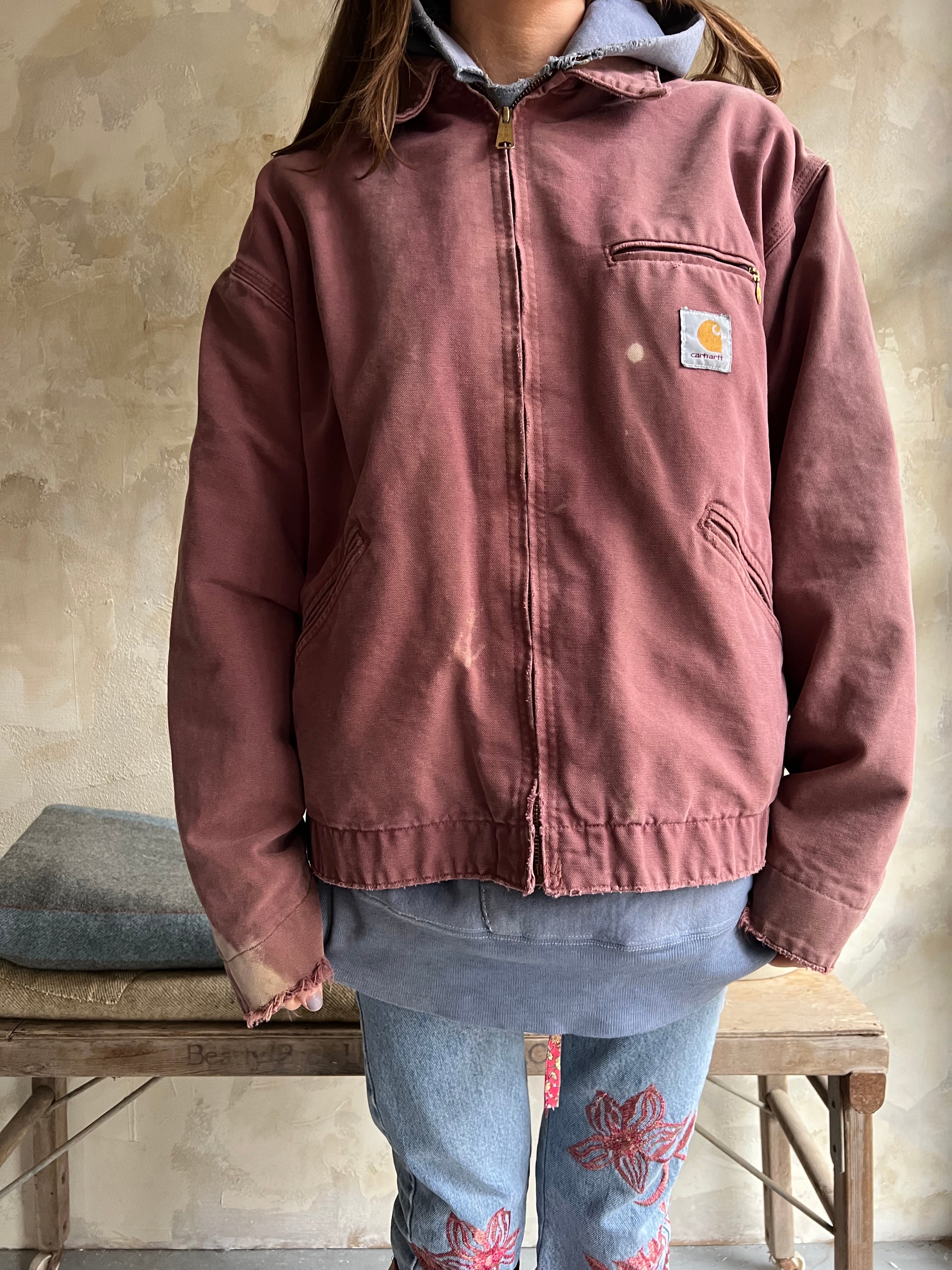 Distressed Dusty Rose Carhartt Jacket