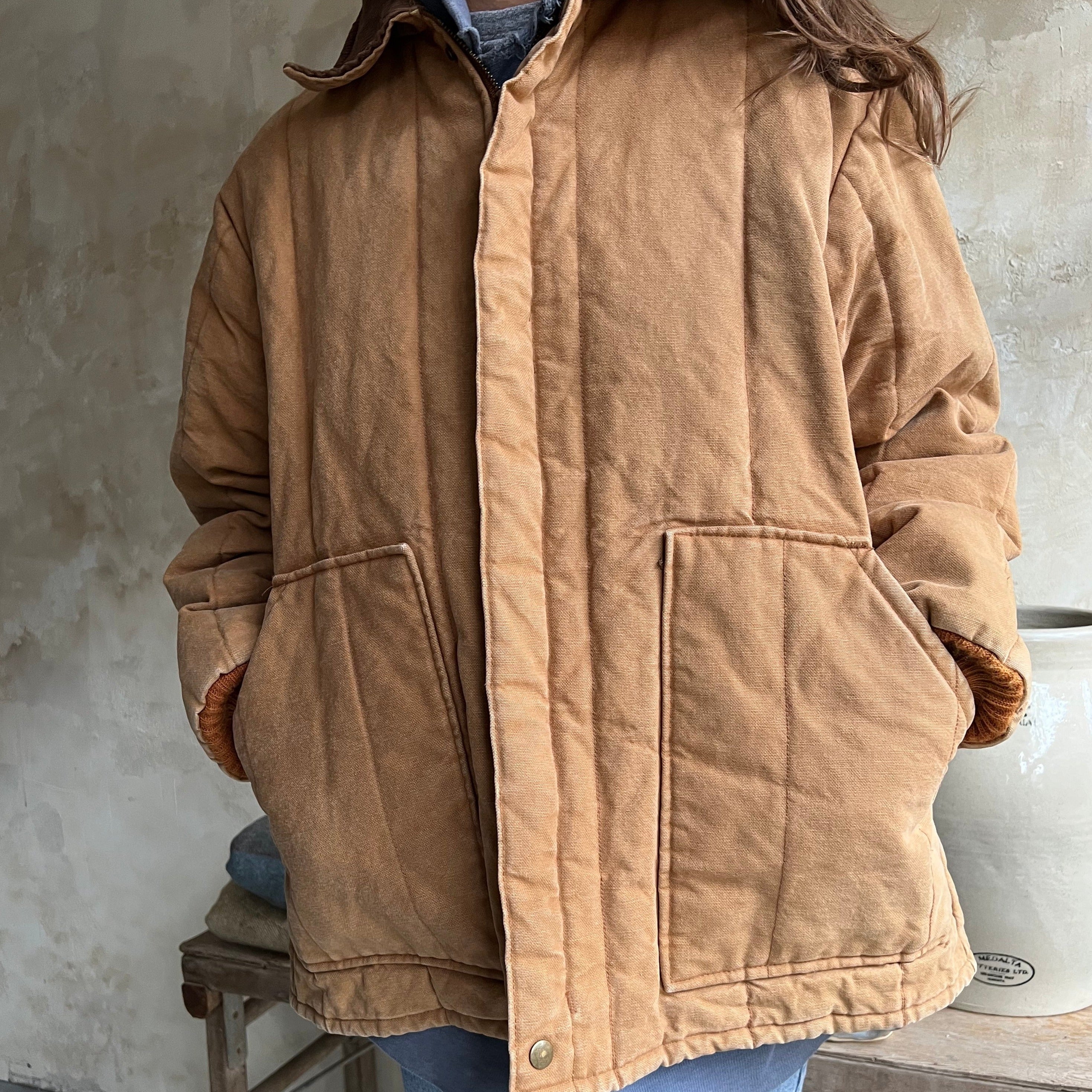 Walls Quilted Khaki Jacket