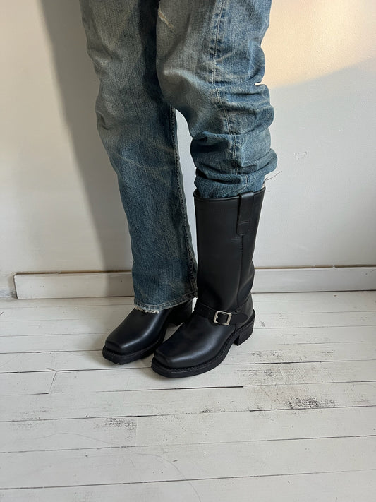 The Coolest Black Biker Boot