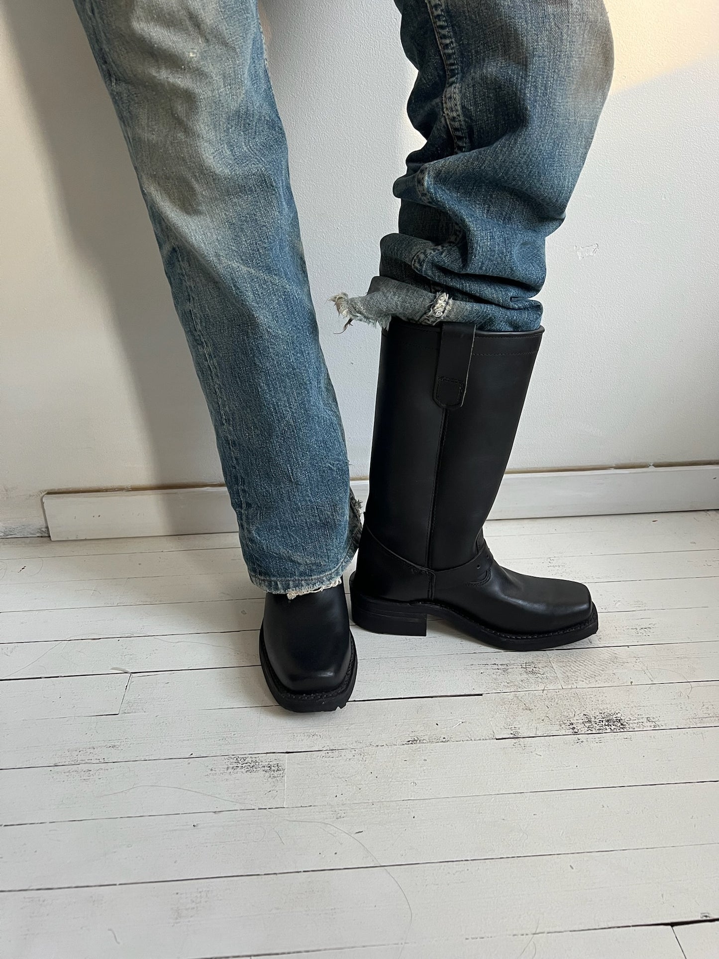 The Coolest Black Biker Boot