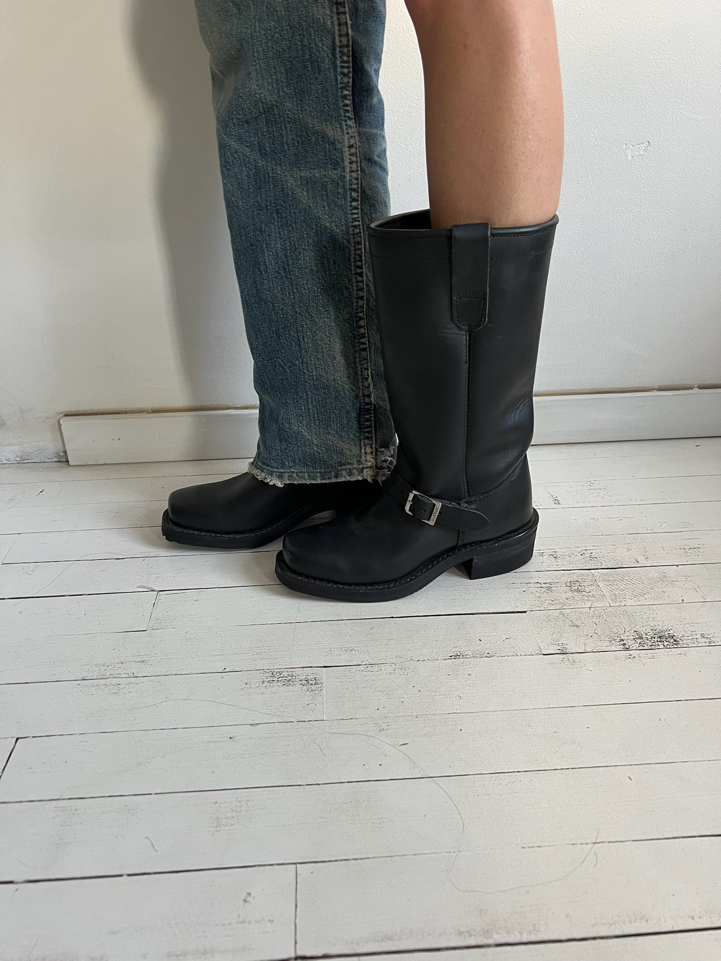 The Coolest Black Biker Boot