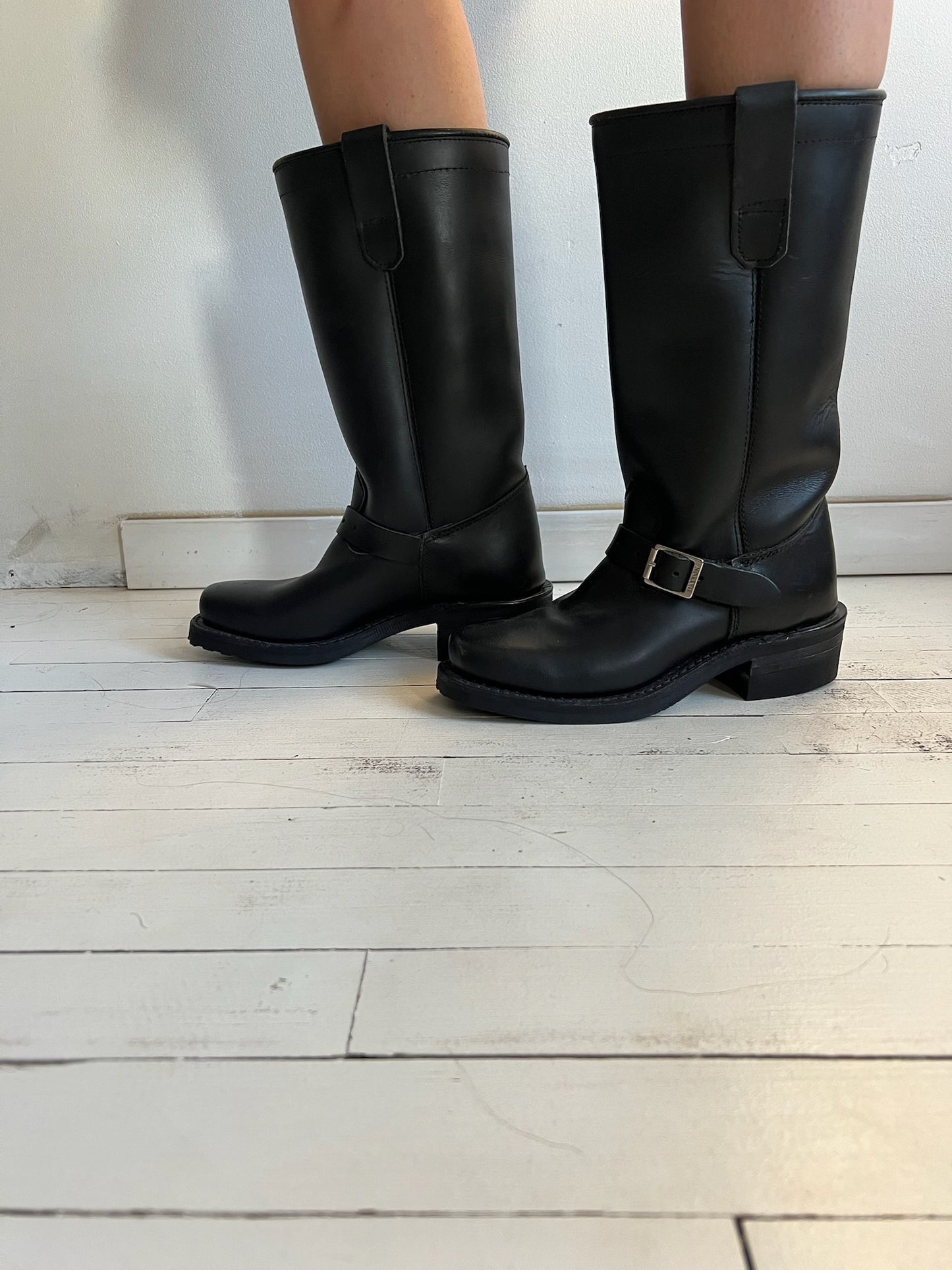 The Coolest Black Biker Boot