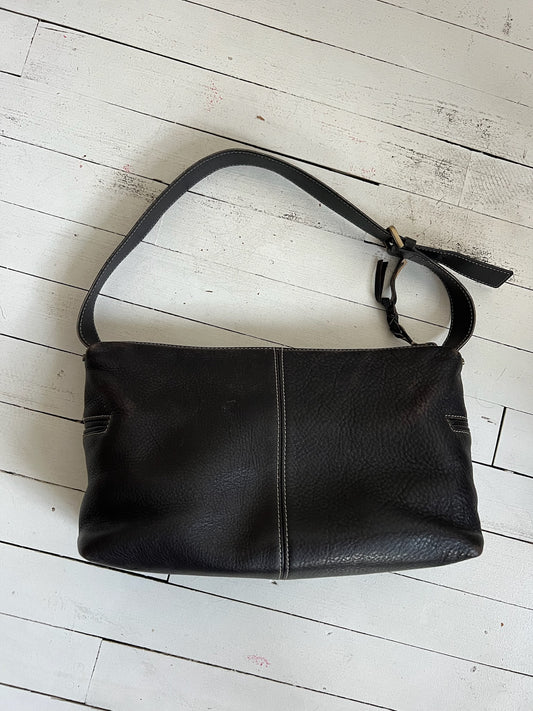 Dark Brown Danier Leather Handbag