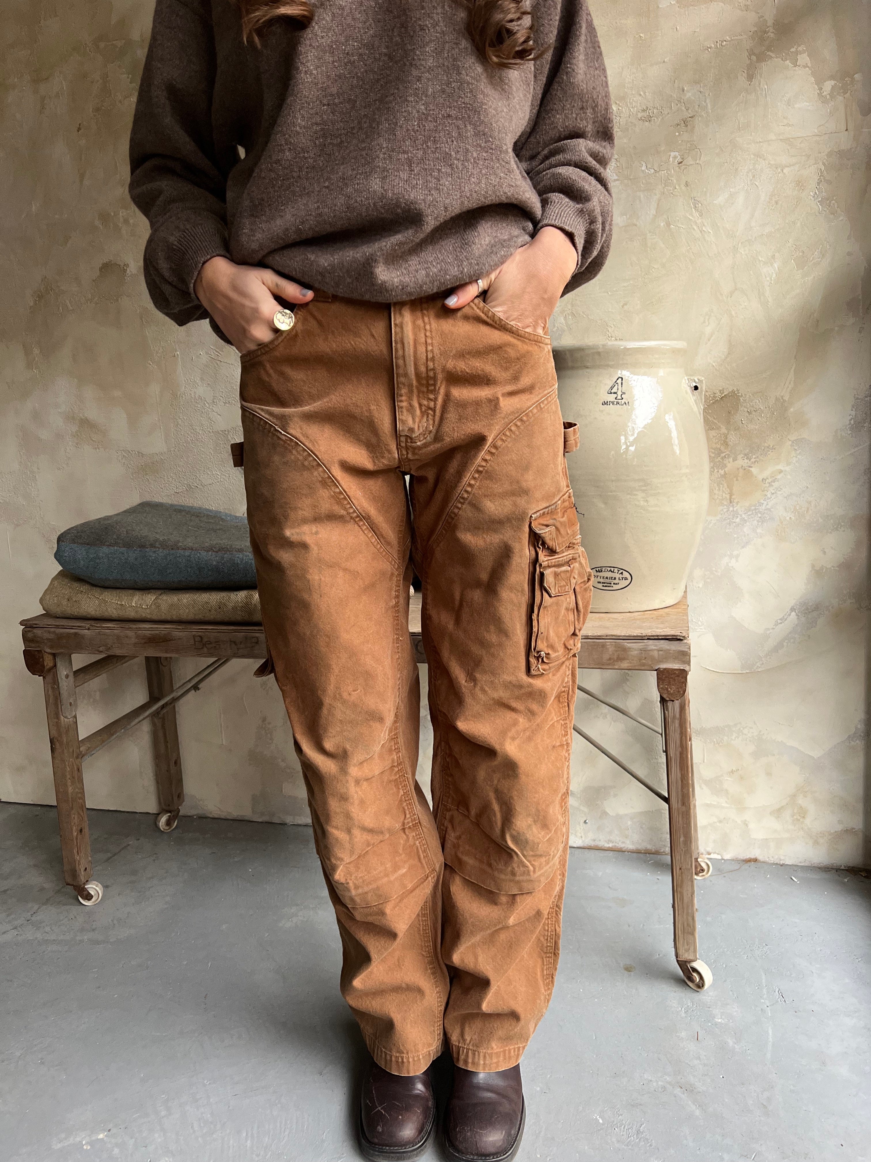 Brown Khaki Workwear Pants
