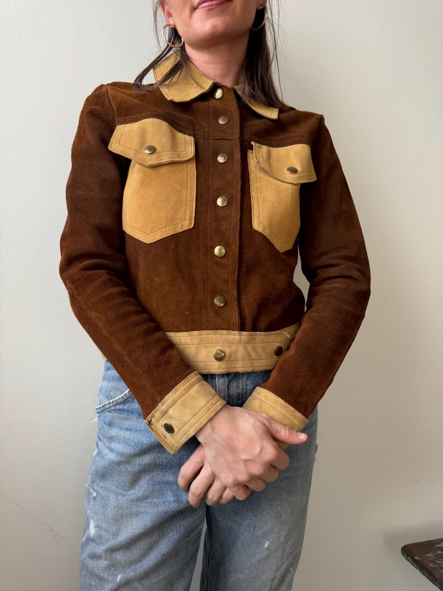 70s Two Toned Suede Jacket