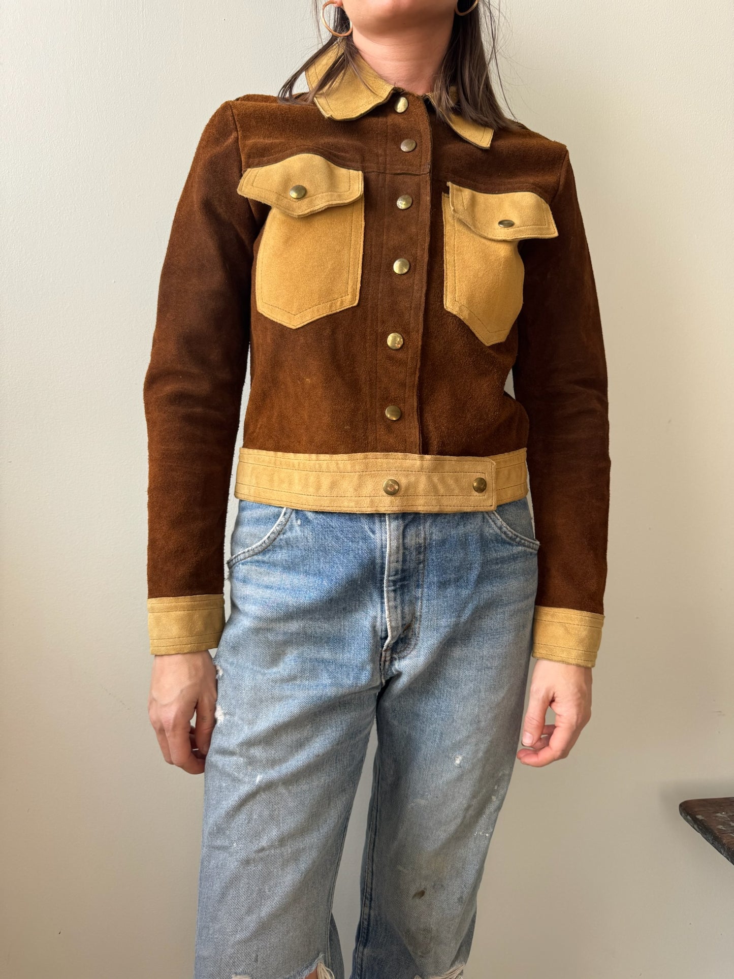 70s Two Toned Suede Jacket