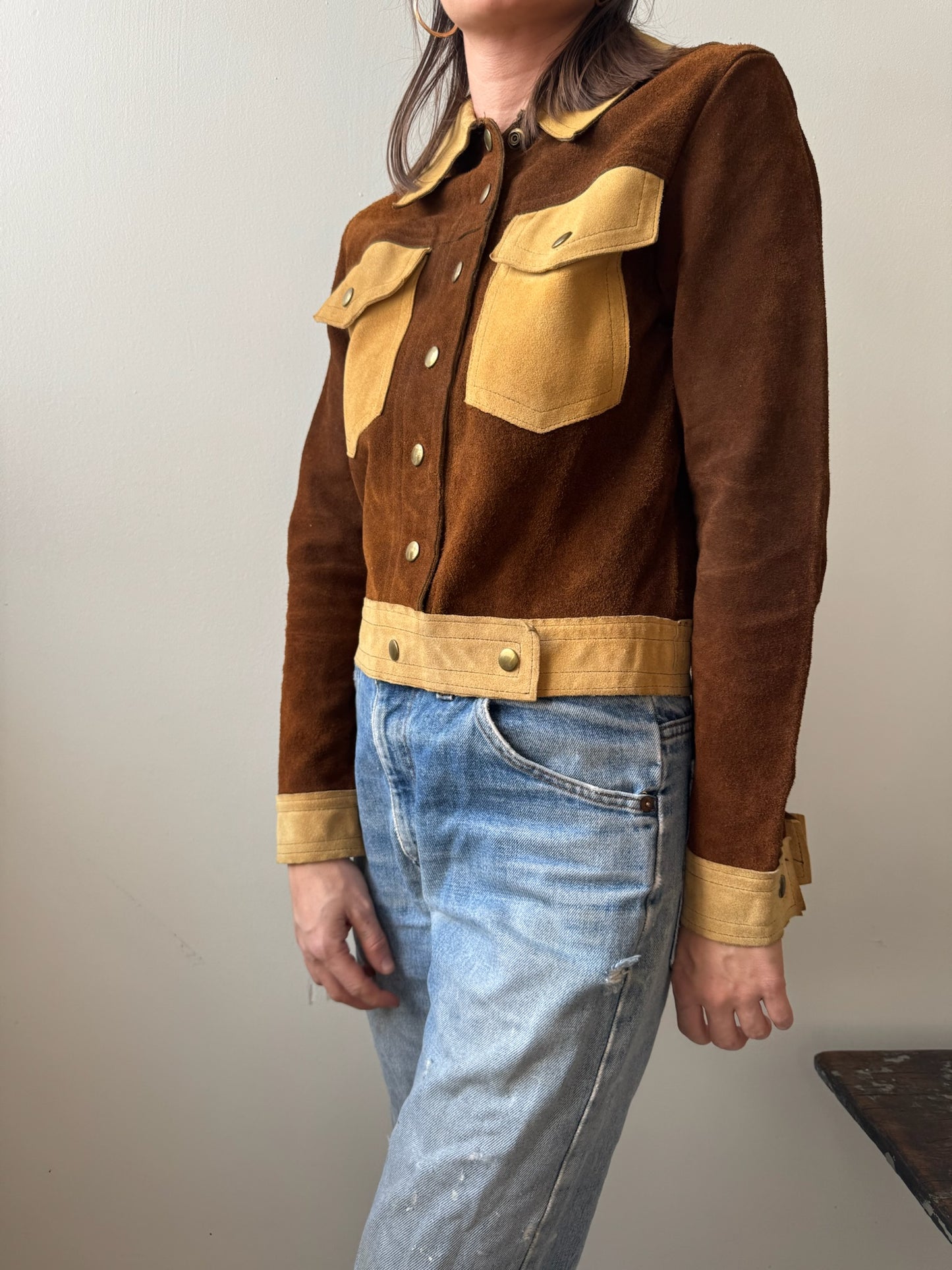 70s Two Toned Suede Jacket