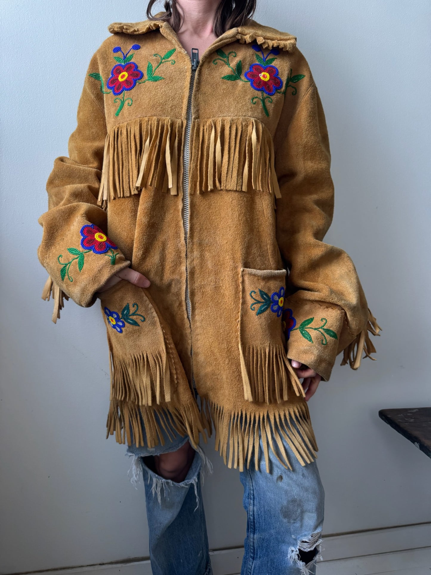 Beaded Fringe Jacket