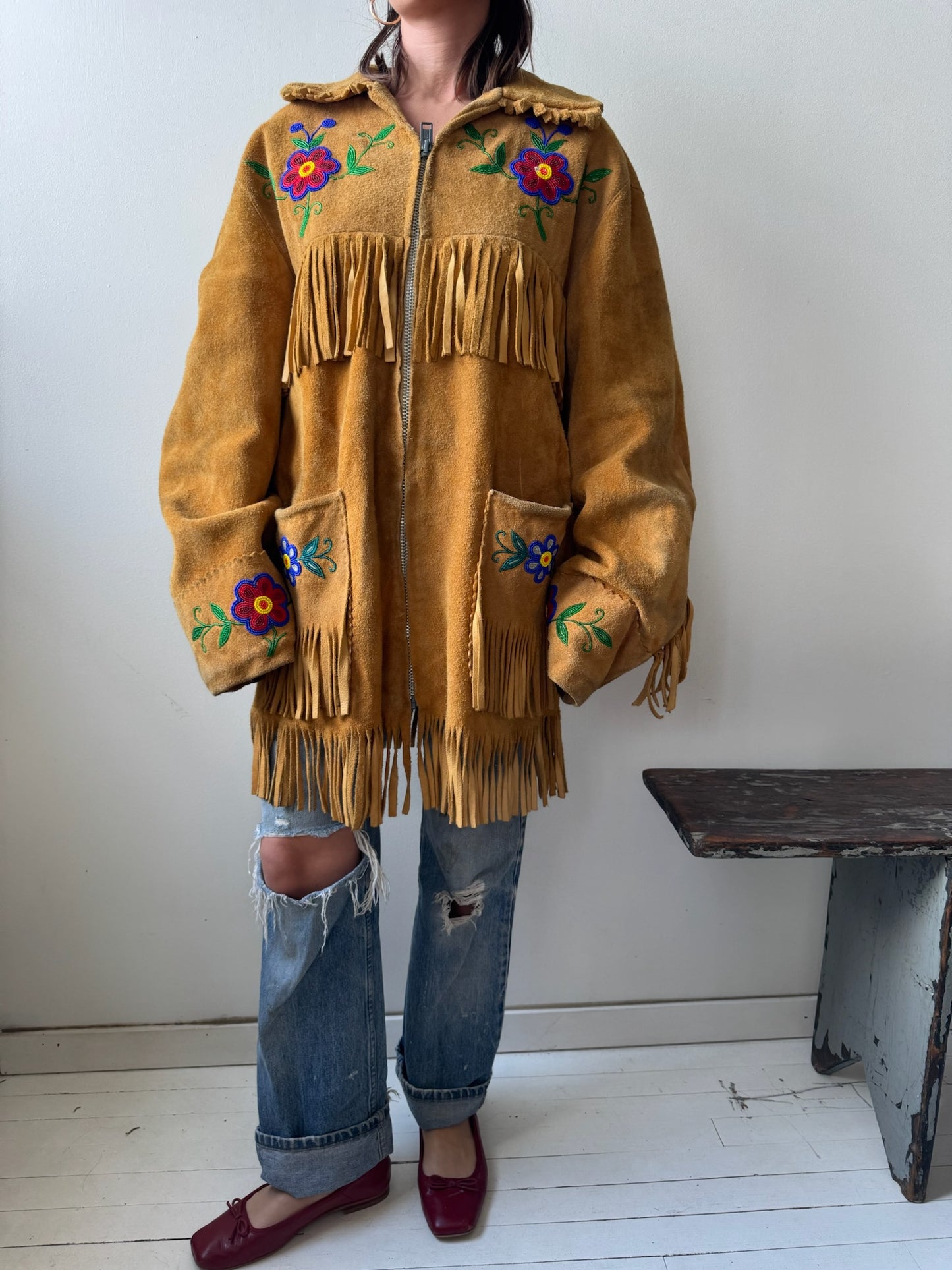 Beaded Fringe Jacket