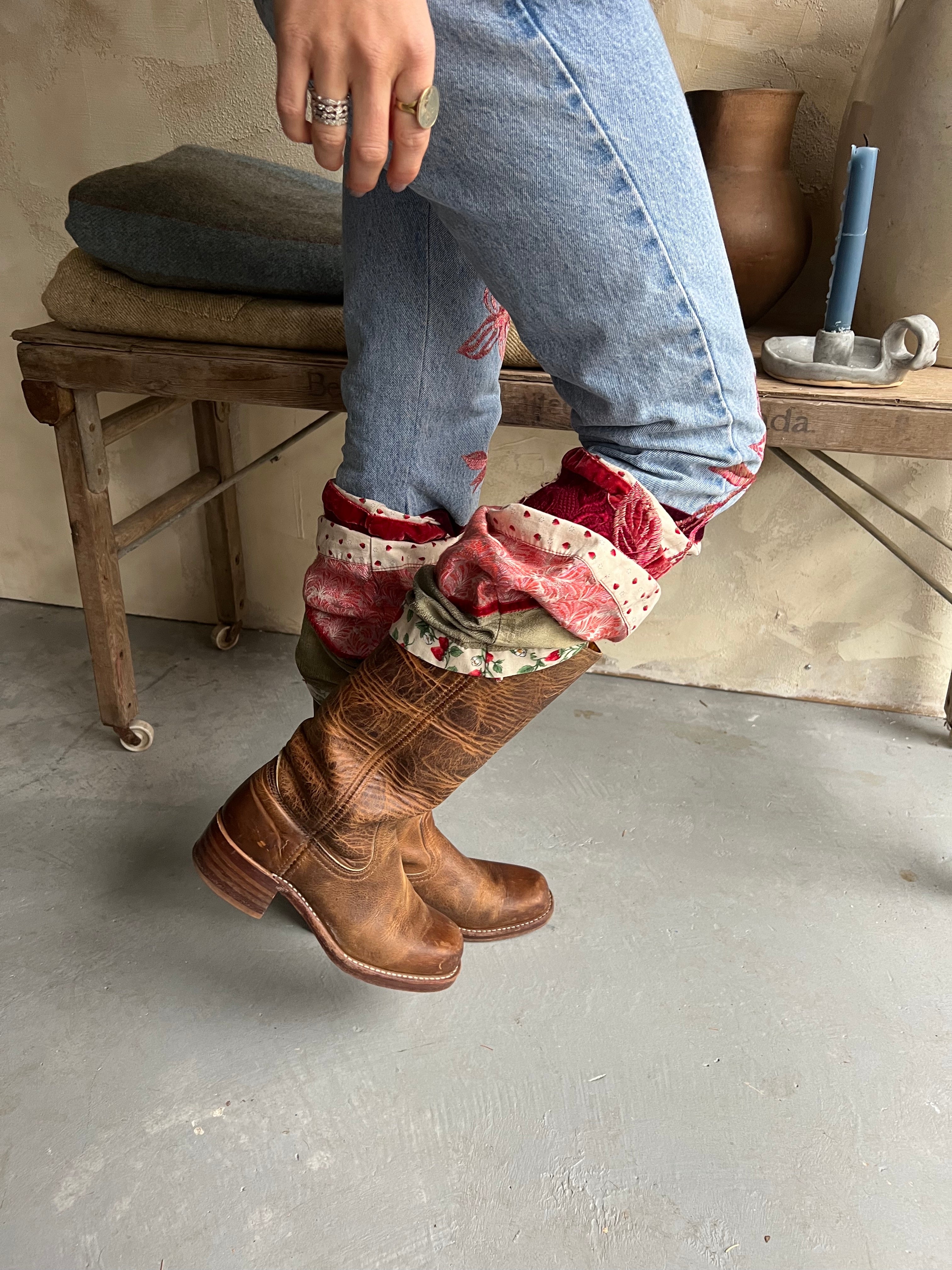 Brown Frye Campus Boots