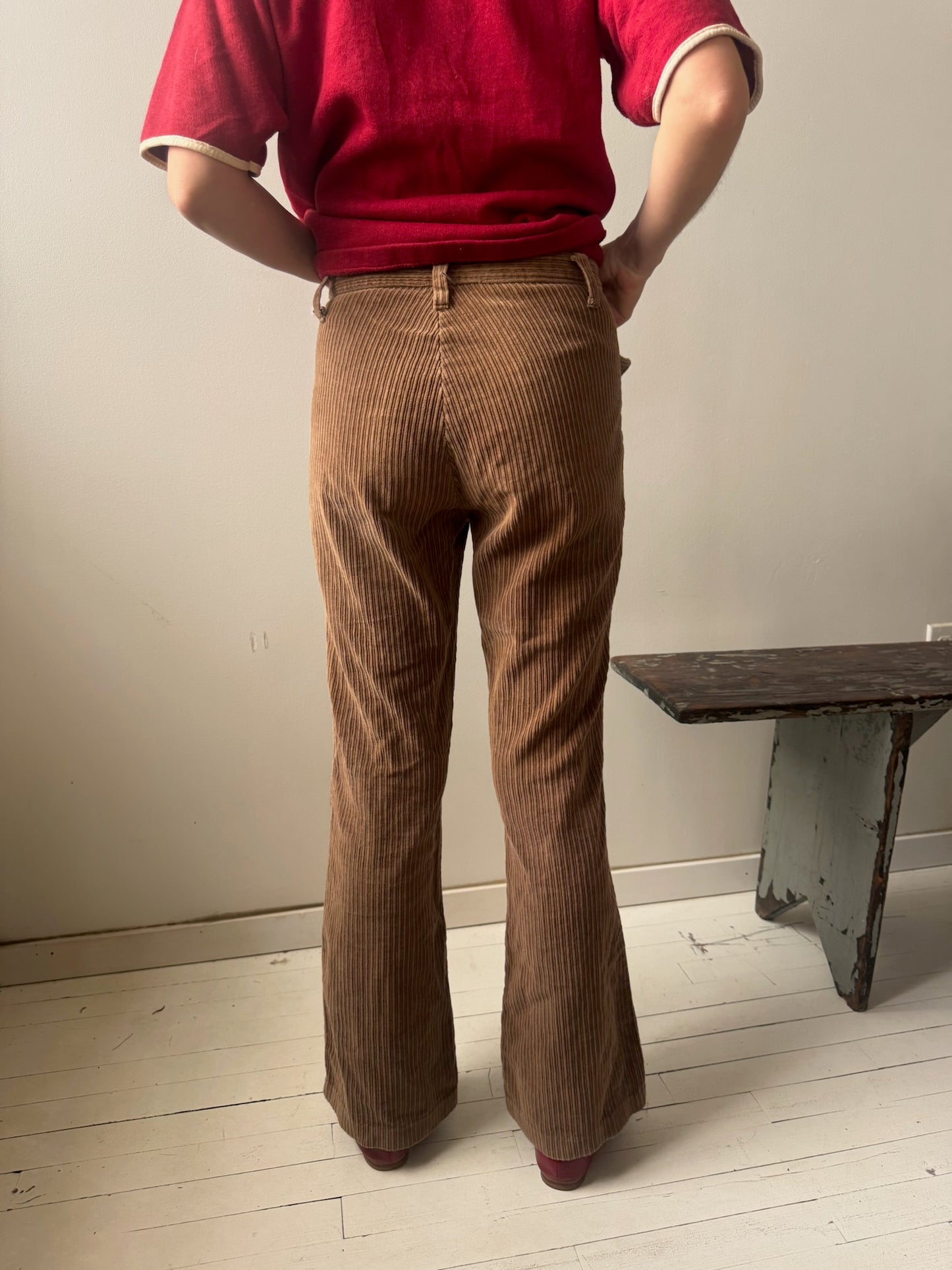 Brown Corduroy Flares