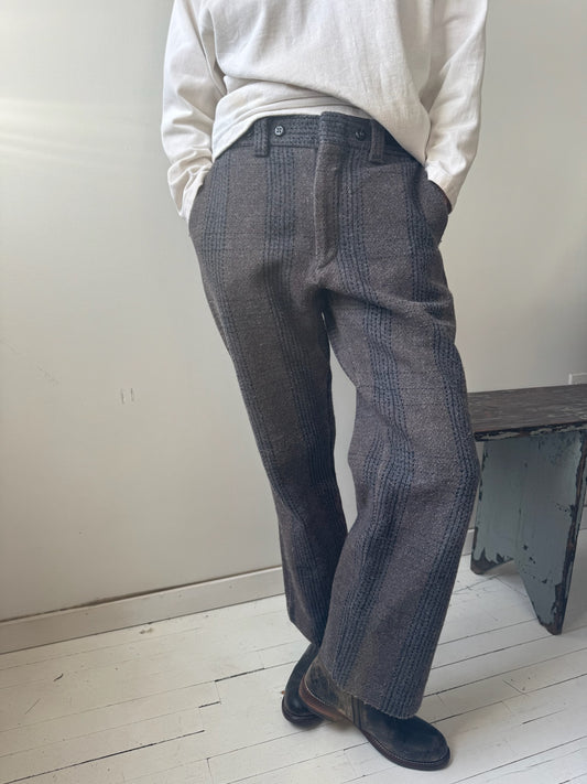 Striped Handmade Wool Trouser