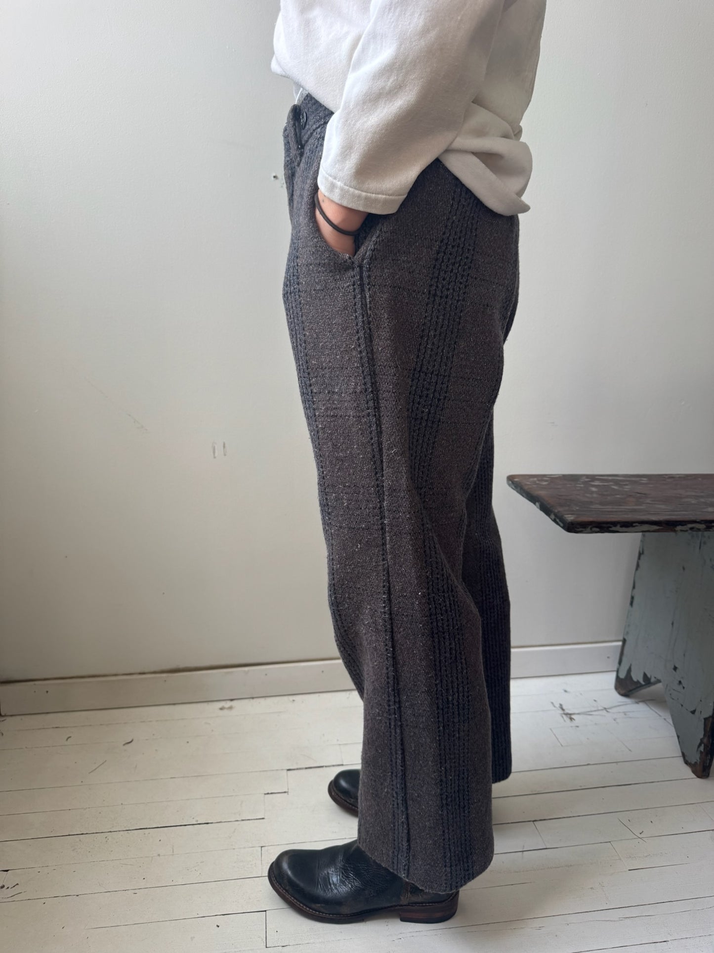 Striped Handmade Wool Trouser