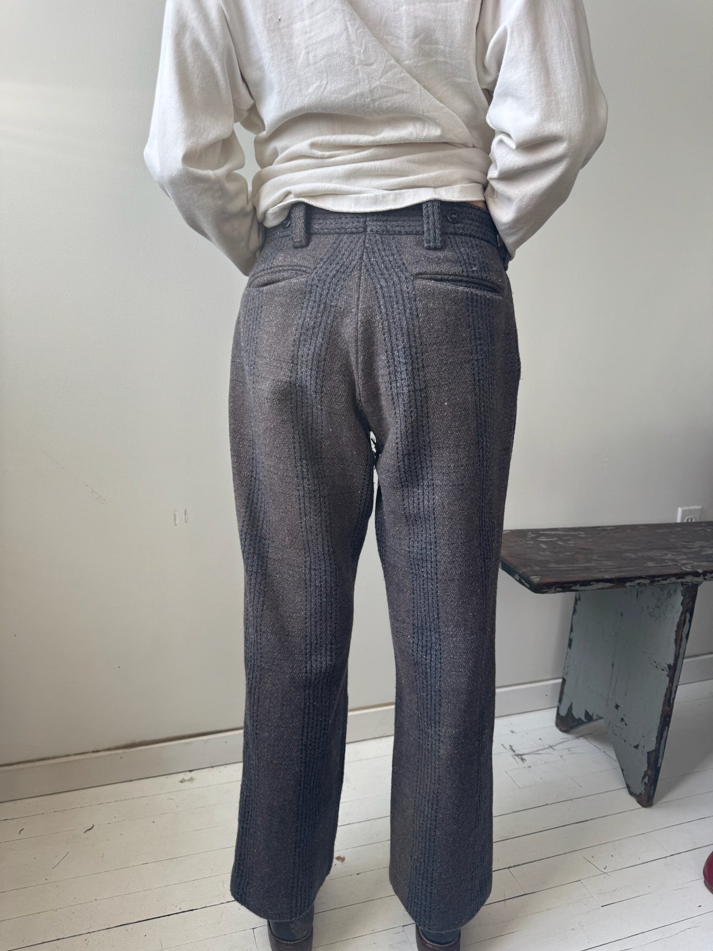Striped Handmade Wool Trouser