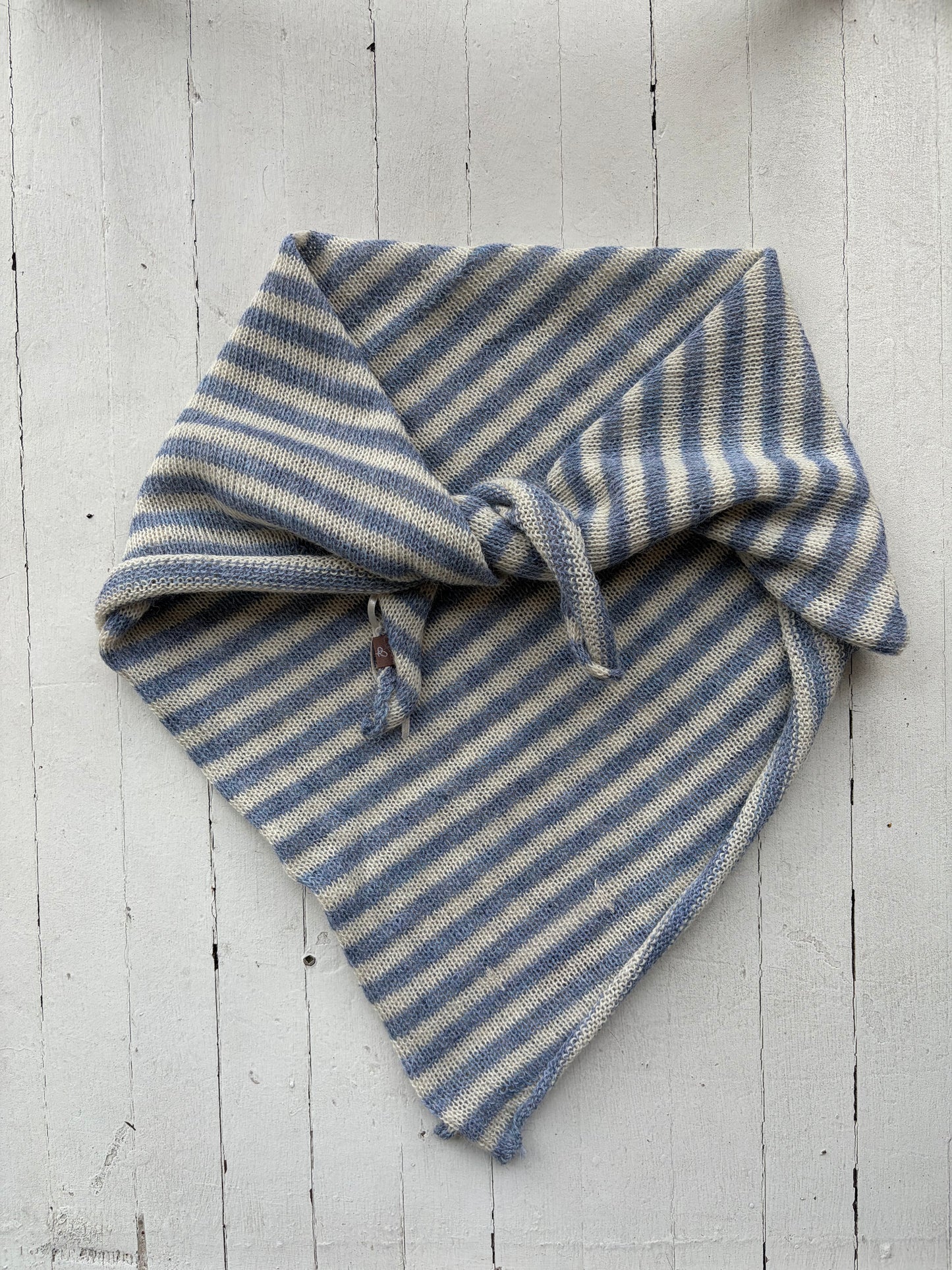 100% Alpaca Stripe Neckerchief by Samantha Holmes
